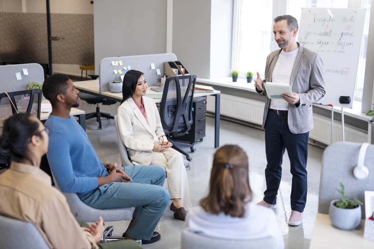 Formazione linguistica aziendale in ufficio